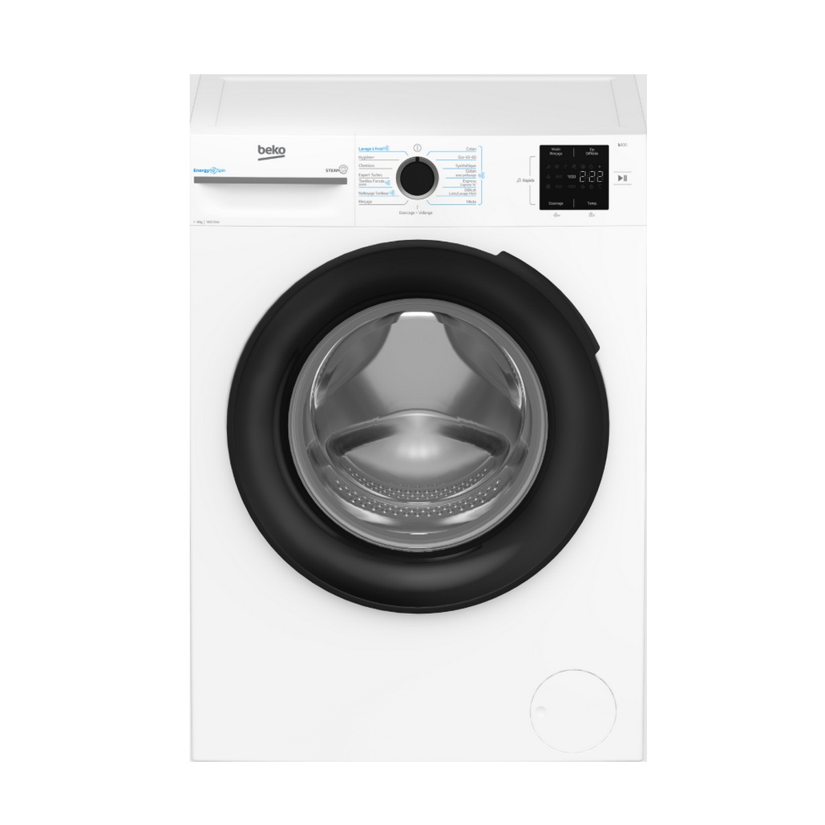BM3WFT38211B - BEKO - Lave-linge hublot 8kg 1200 tours/min b300