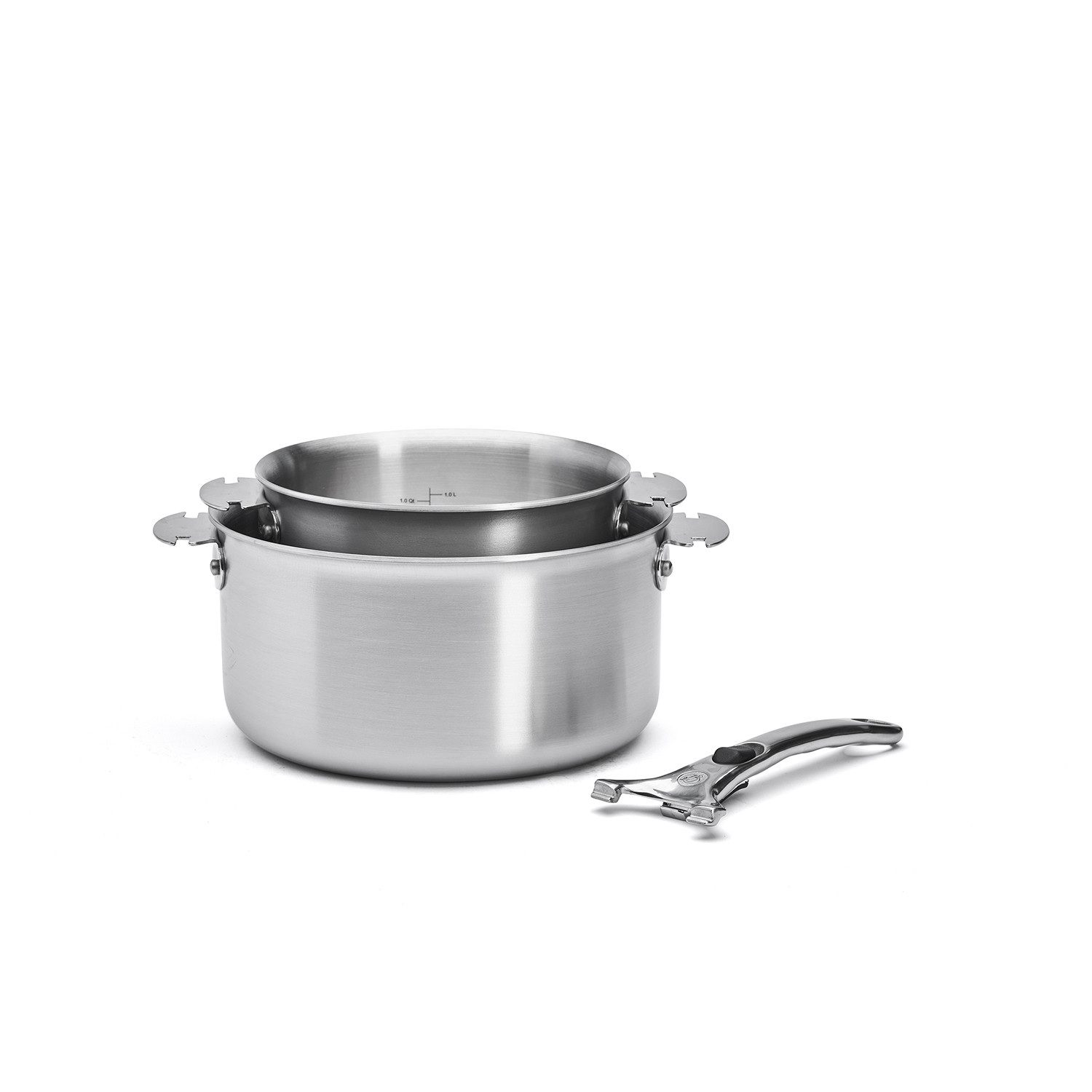 3661.02 - DE BUYER - Batterie 2 casseroles 16/20cm + poignée alchimy loqy