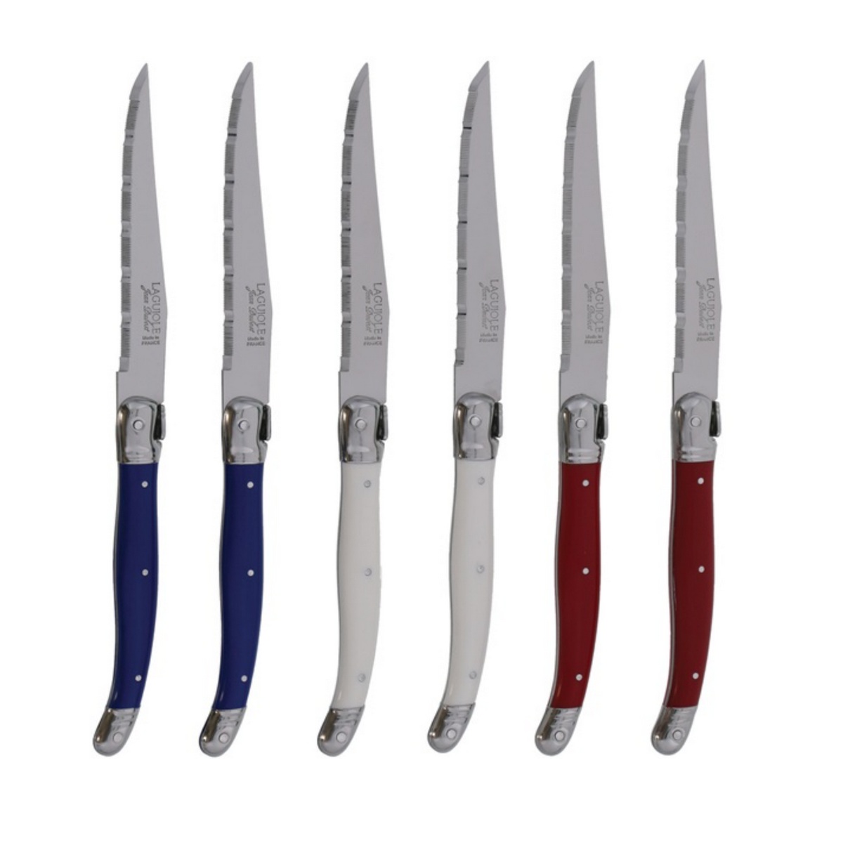 L0060011PAR367 - JEAN DUBOST - Coffret de 6 couteaux à steak laguiole