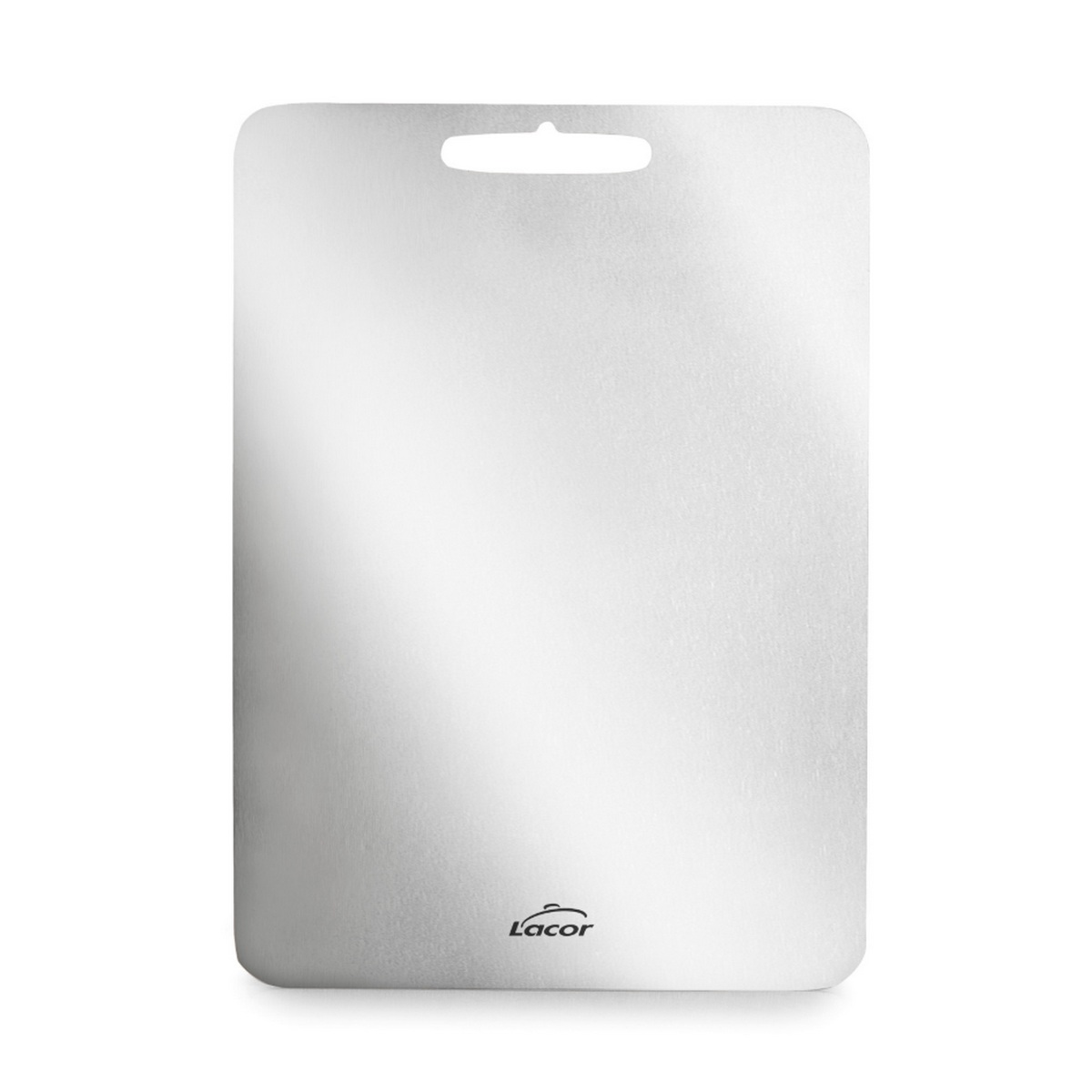 60773 - LACOR - Planche à découper 25 x 36 cm métallique titanium