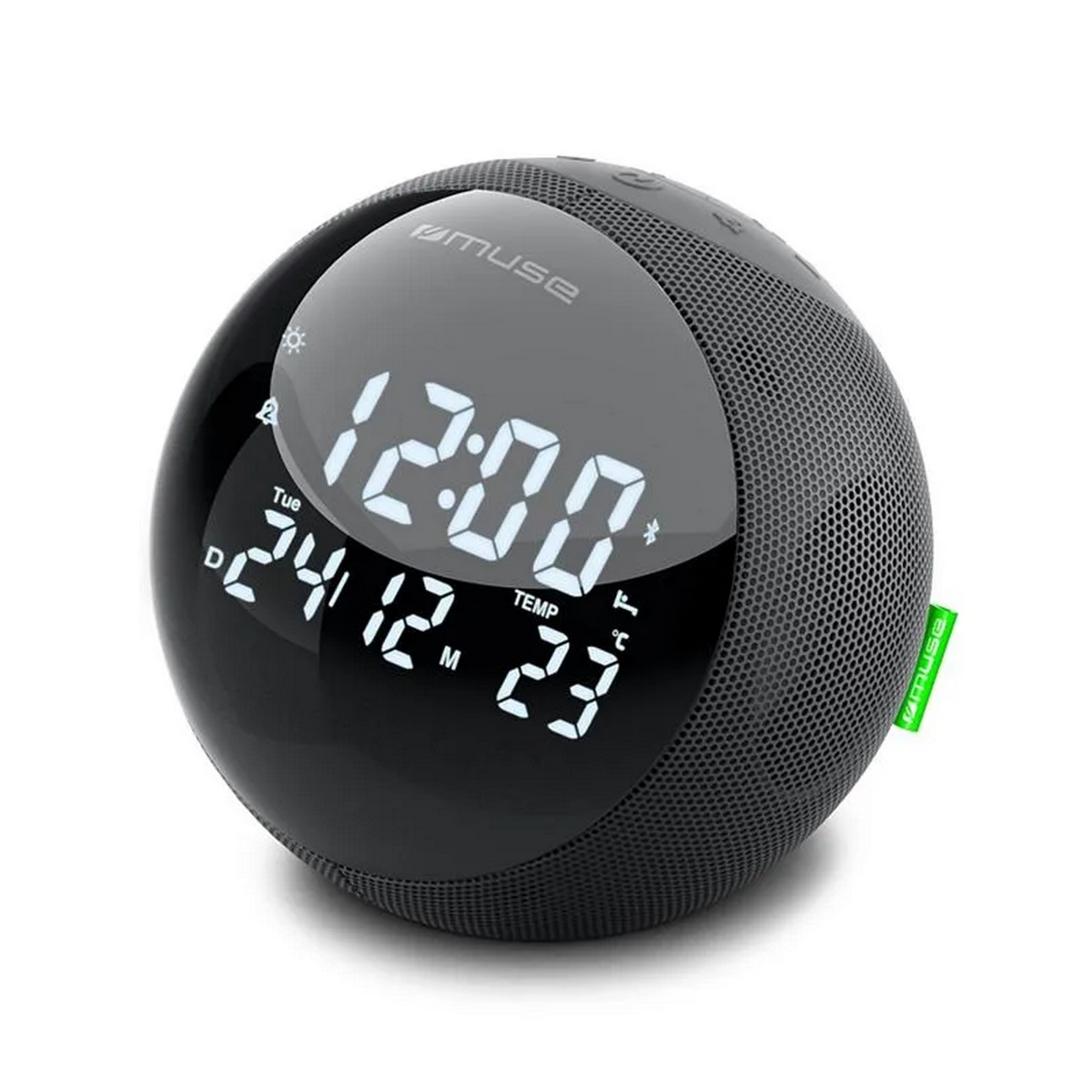 M197BT - MUSE - Radio-réveil double alarme noir