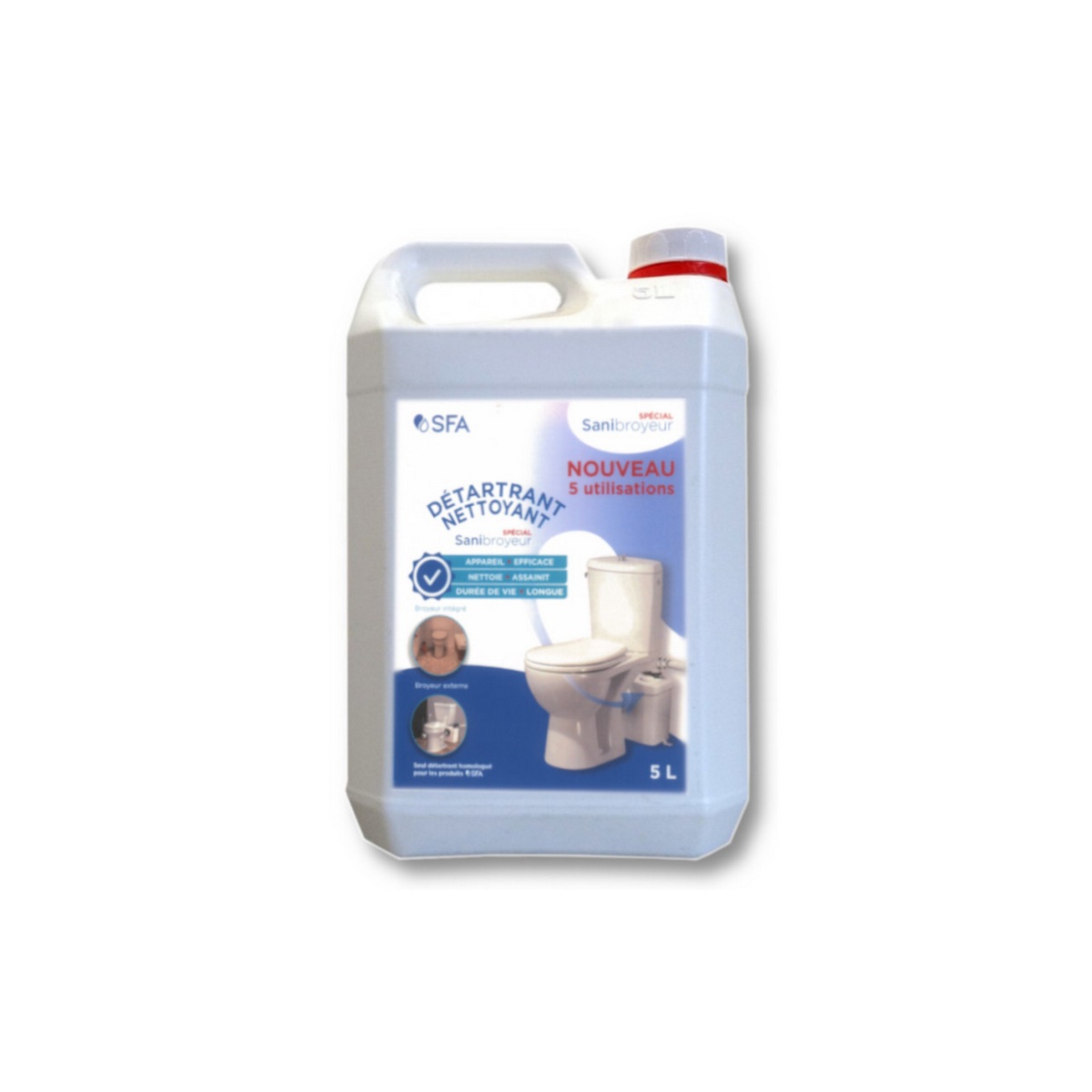 DETFR - SFA - Détartrant spécial sanibroyeur 5l