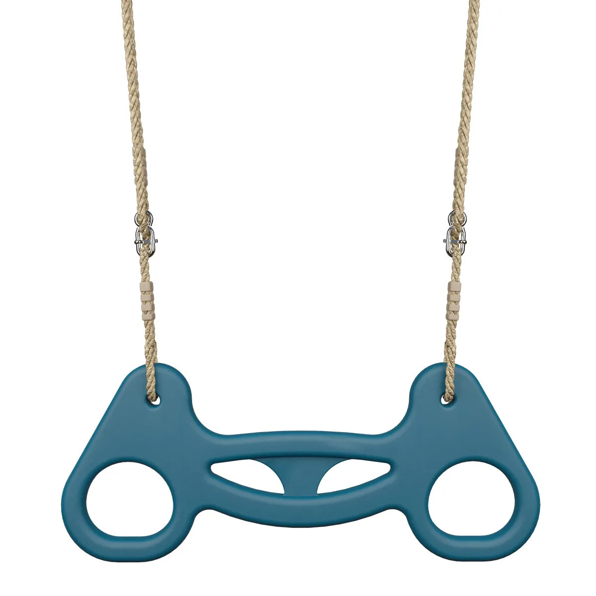 541 - TRIGANO JARDIN - Trapèze à anneaux bleu pour portiques de 1,90 à 2,50 m