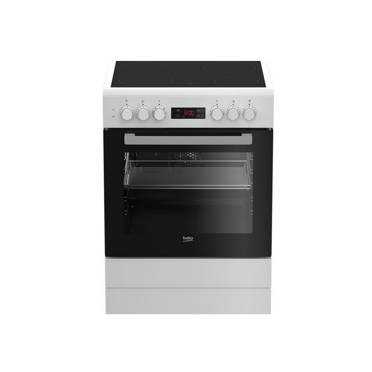 FBE67300WCS - BEKO - Cuisinière vitrocéramique 72l 4 feux blanc b300