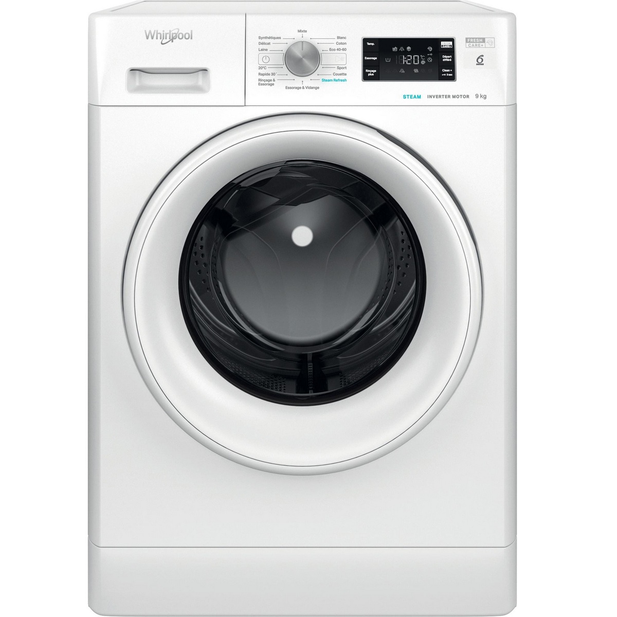 FFBS9479WVFR - WHIRLPOOL - Lave-linge frontal 9kg 1400 tours/min