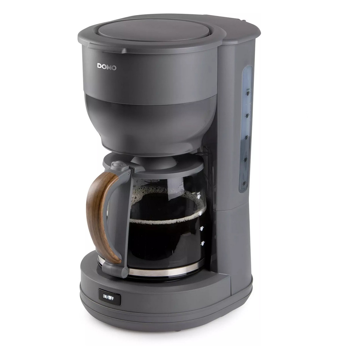 DO754K - DOMO - Cafetière filtre 10 tasses 1000w wood you
