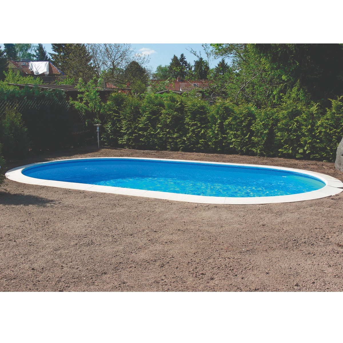 WM241 - EDG - Piscine acier enterrée ovale en kit 5.25mx3.2mx1.5m