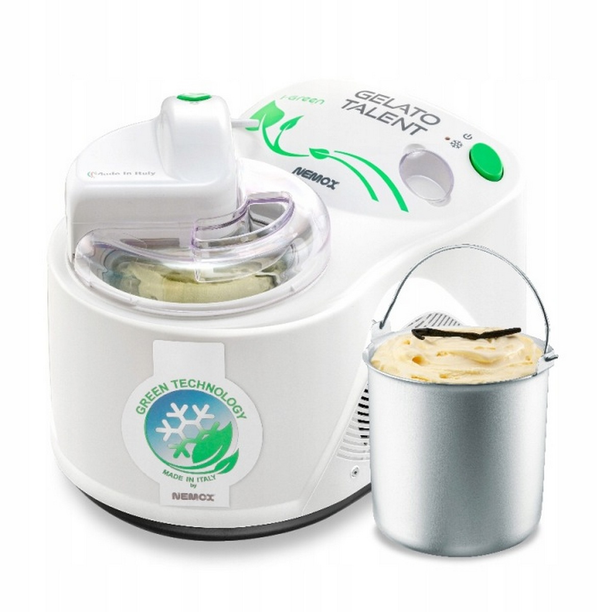 003A500450 - NEMOX - Turbine à glace 1.2l 110w blanc gelato talent i-green