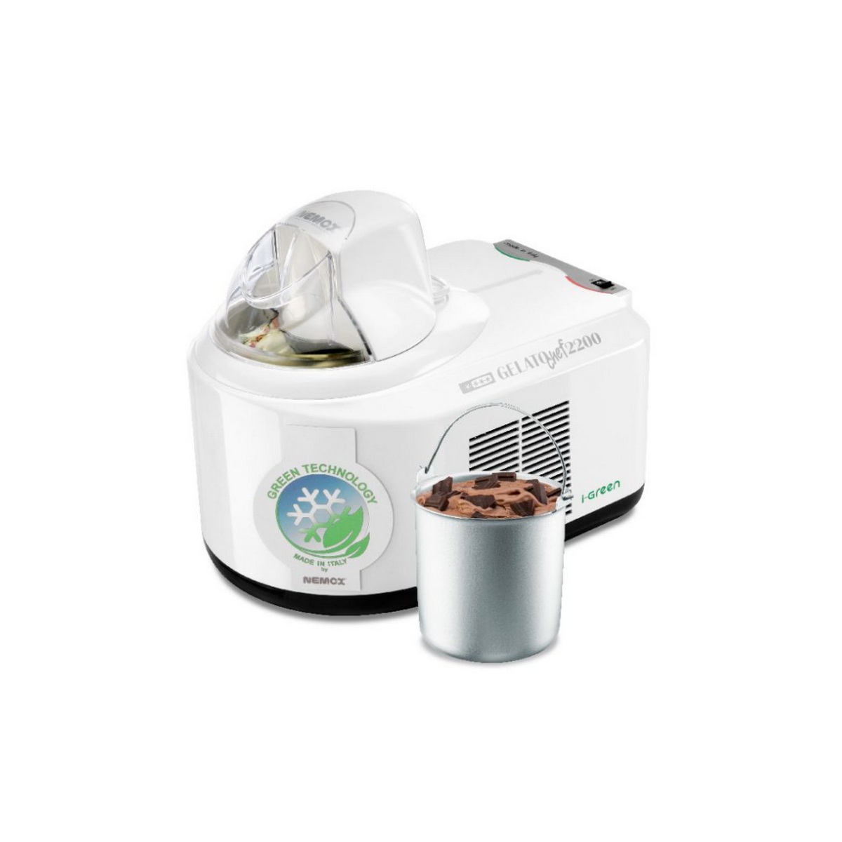 003A500270 - NEMOX - Turbine à glaces 1.5l 110w blanc gelato chef 2200 i-green