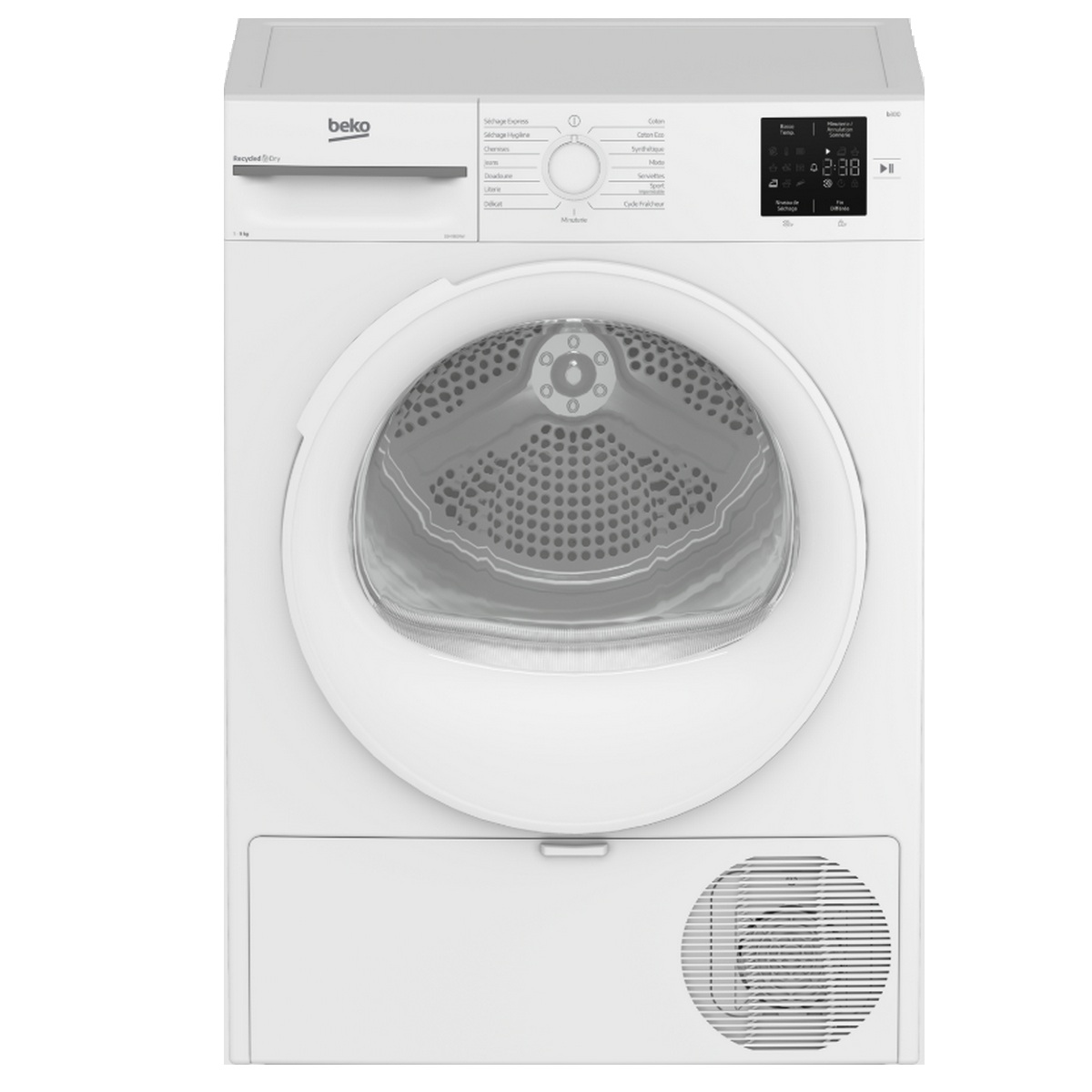 D3H19E01W - BEKO - Sèche-linge pompe à chaleur 60cm 9kg blanc b300
