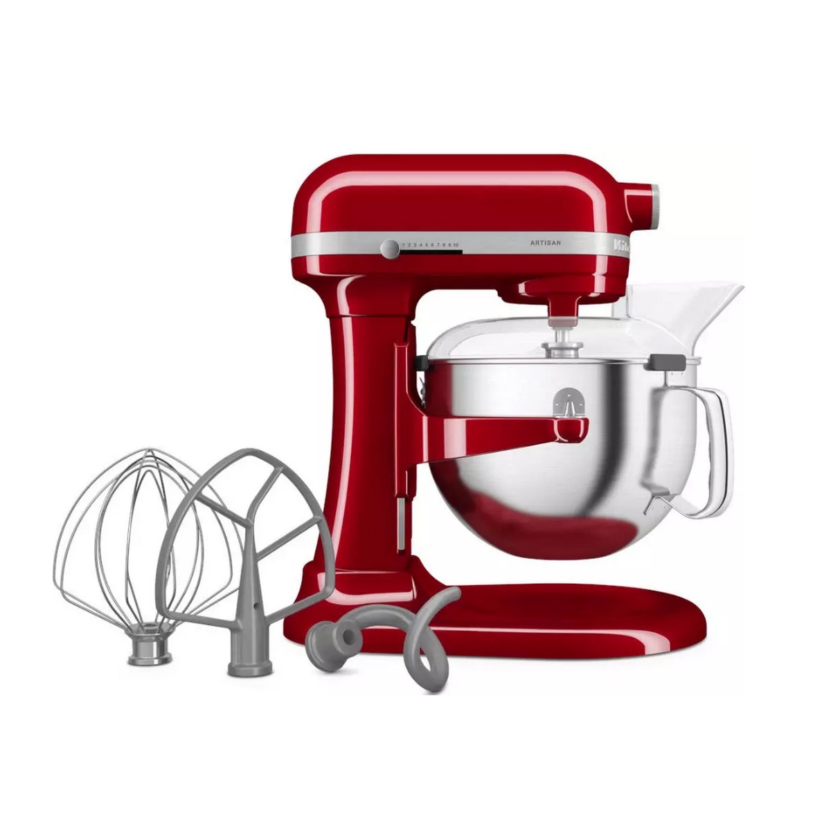5KSM60SPXEER/1 - KITCHENAID - Robot sur socle 5.6l 375w rouge artisan