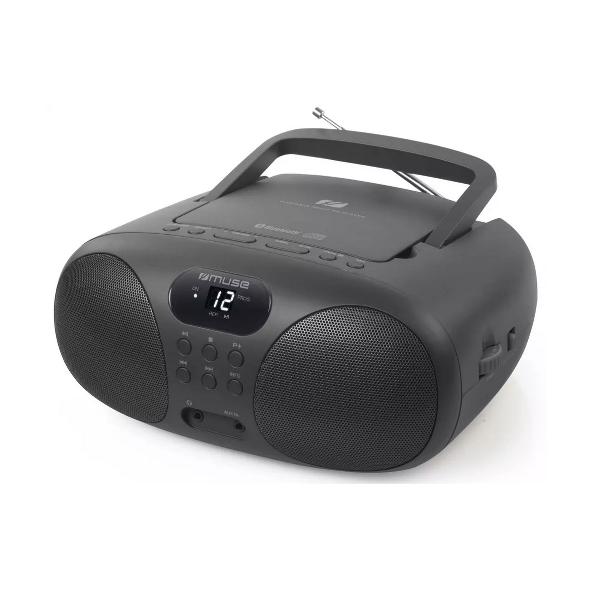 MD208BT - MUSE - Radio portable lecteur cd noir