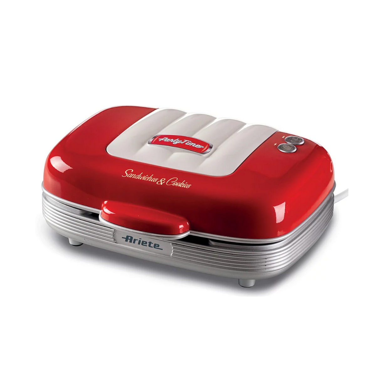 1972ROUGE - ARIETE - Appareil à sandwich 3en1 700w rouge