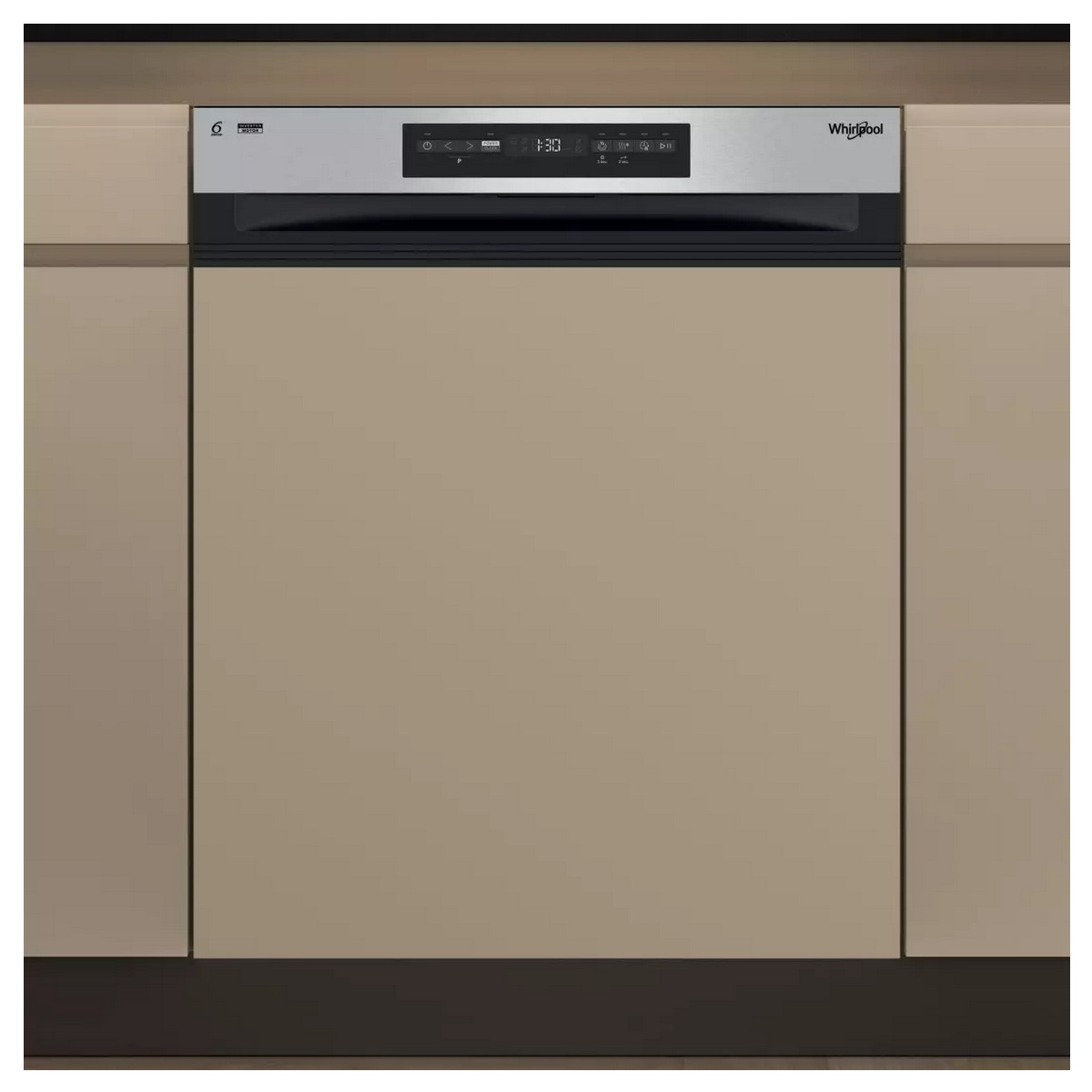 WH7PA15AM60 - WHIRLPOOL - Lave-vaisselle 60cm 15 couverts 38bd intégrable avec bandeau maxispace