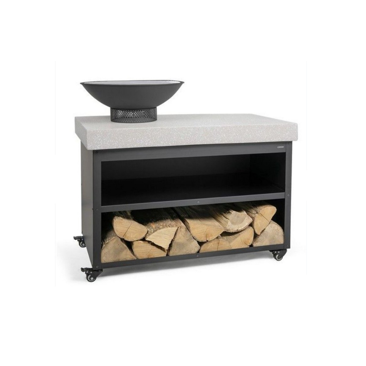 DOC329 - LIVOO - Brasero barbecue sur desserte