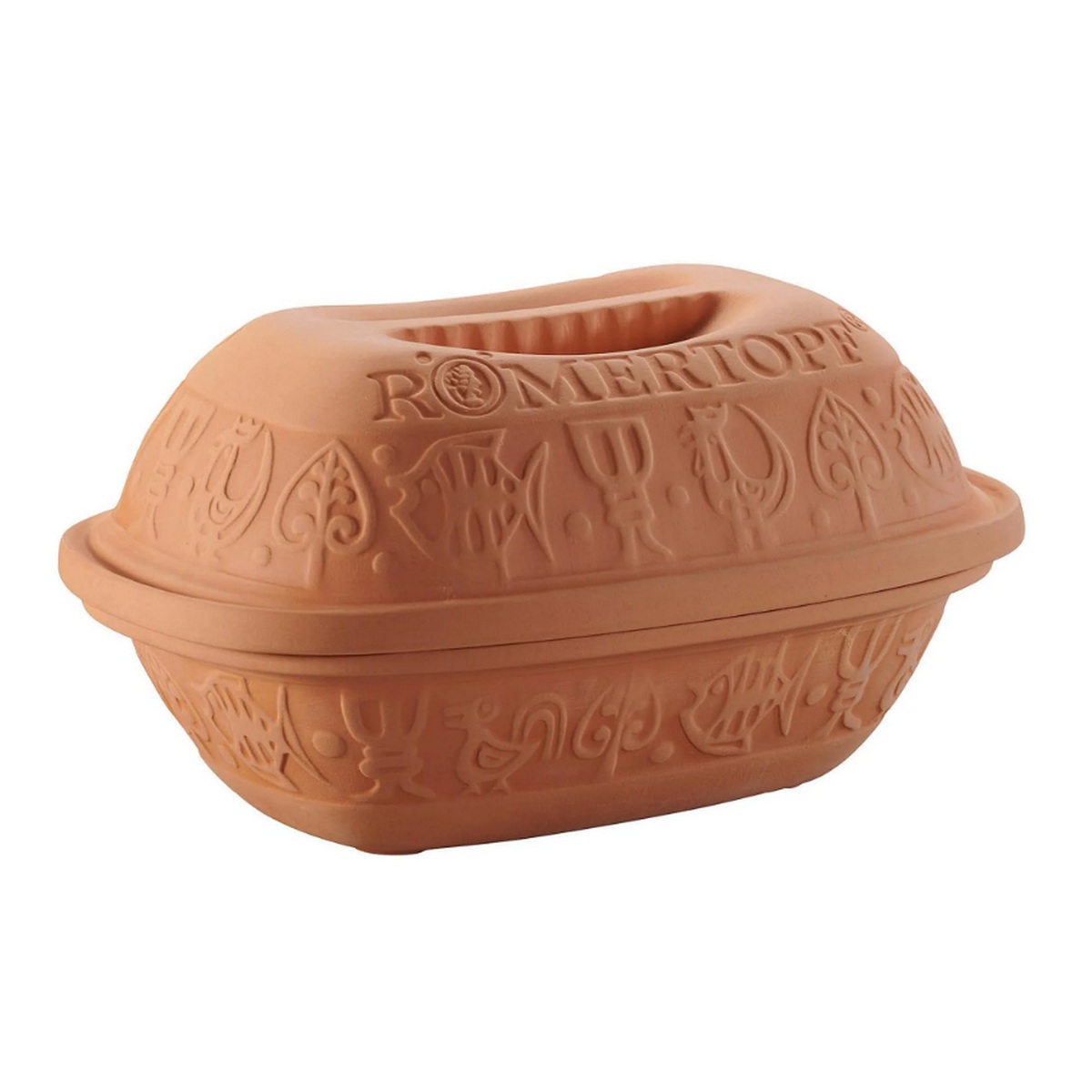 9110282 - ROMERTOPF - Cocotte four rectangulaire en argile naturelle 1.5l terracotta klassik