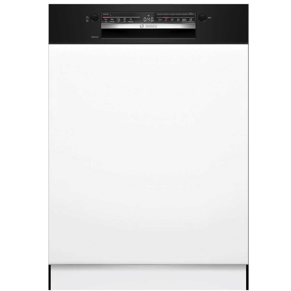 SMI2HTB06E - BOSCH - Lave-vaisselle 60cm 13 couverts 46db intégrable avec bandeau noir série 2
