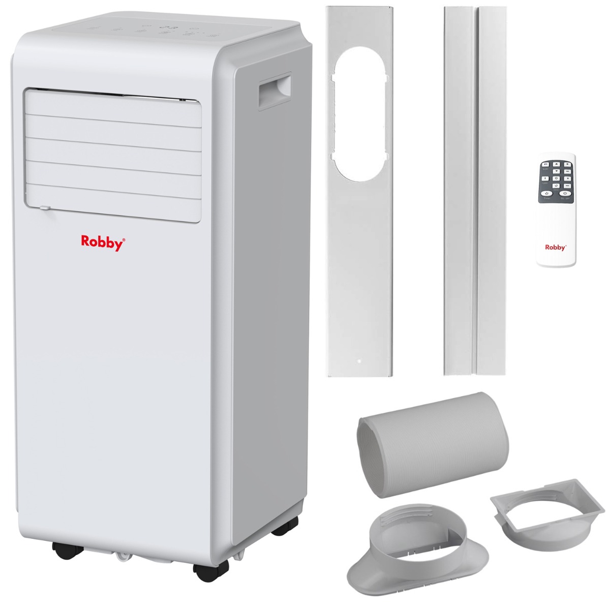 ROAC9HW - ROBBY - Climatiseur mobile reversible 2600w avec kit fenêtre 