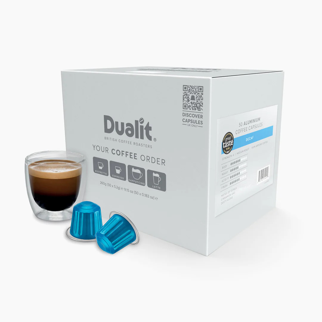 15419 - DUALIT - 50 capsules en aluminium de café décaféiné 