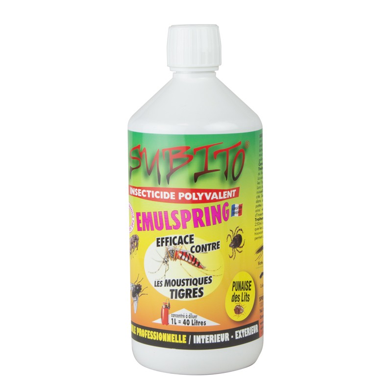 SEMUL1 - SUBITO - Barrière insecticide concentré volants et rampants 1l emulspring