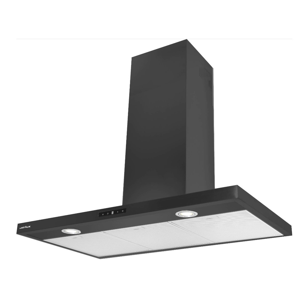 airlux Hotte décorative murale 90cm 63db 564m3/h noir airlux