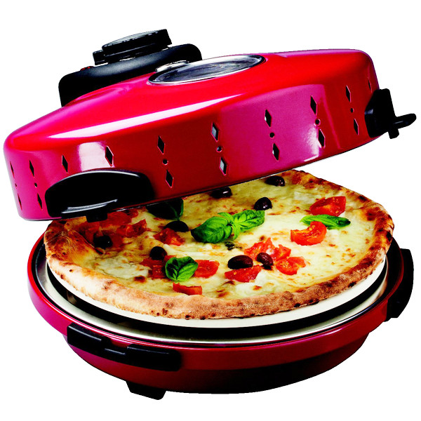 ardes Four à pizza 1100w avec pierre réfractaire rotative 30cm ardes