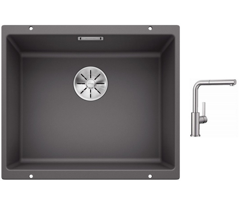 blanco Pack évier silgranit + mitigeur inox blanco