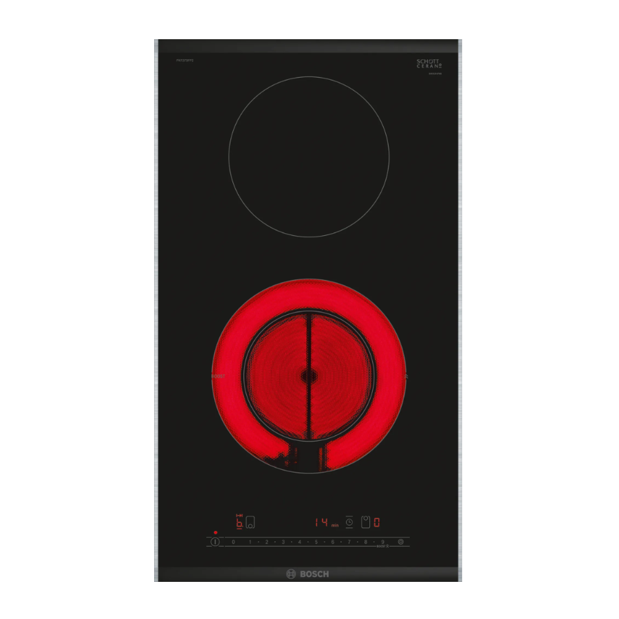 bosch Domino vitrocéramique 30cm noir bosch