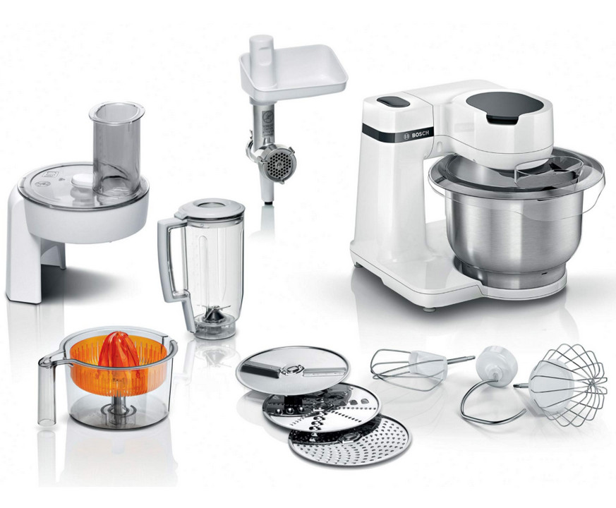 bosch Robot pâtissier multifonction 3.8l 700w blanc bosch