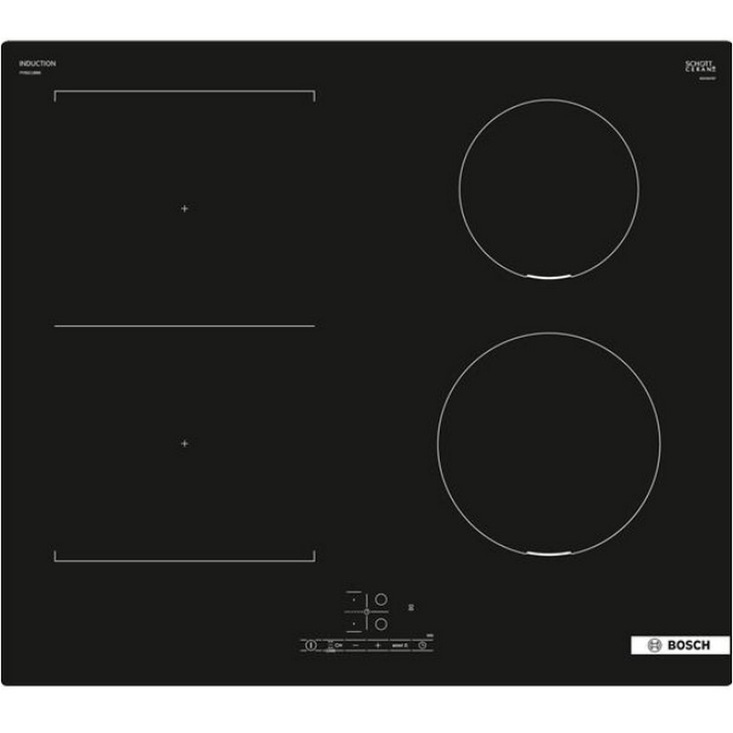 bosch Table de cuisson induction 60cm 4 feux 7400w noir pvq611bb6e