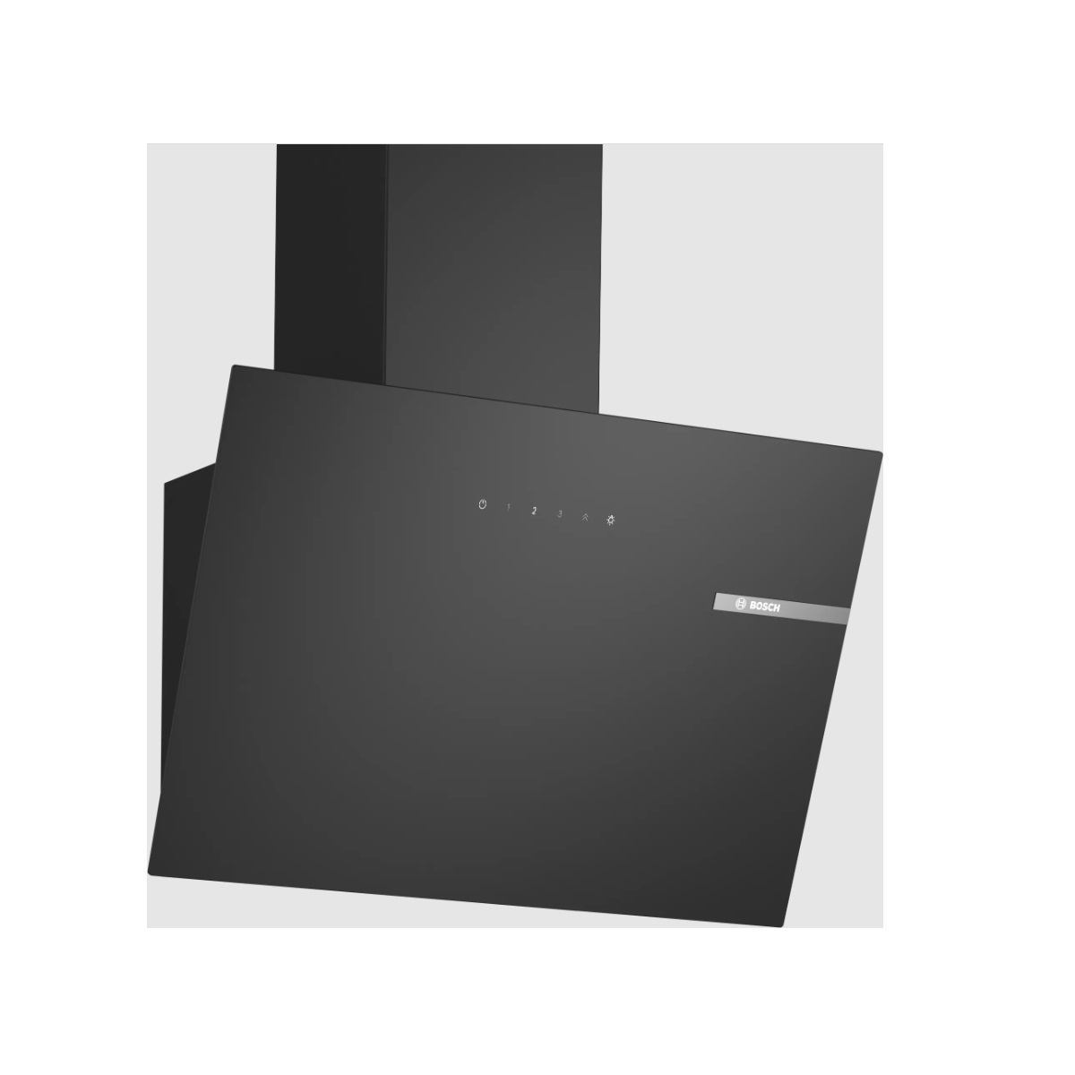 bosch hotte décorative inclinée 60cm 550m3/h noir dwk65dk60