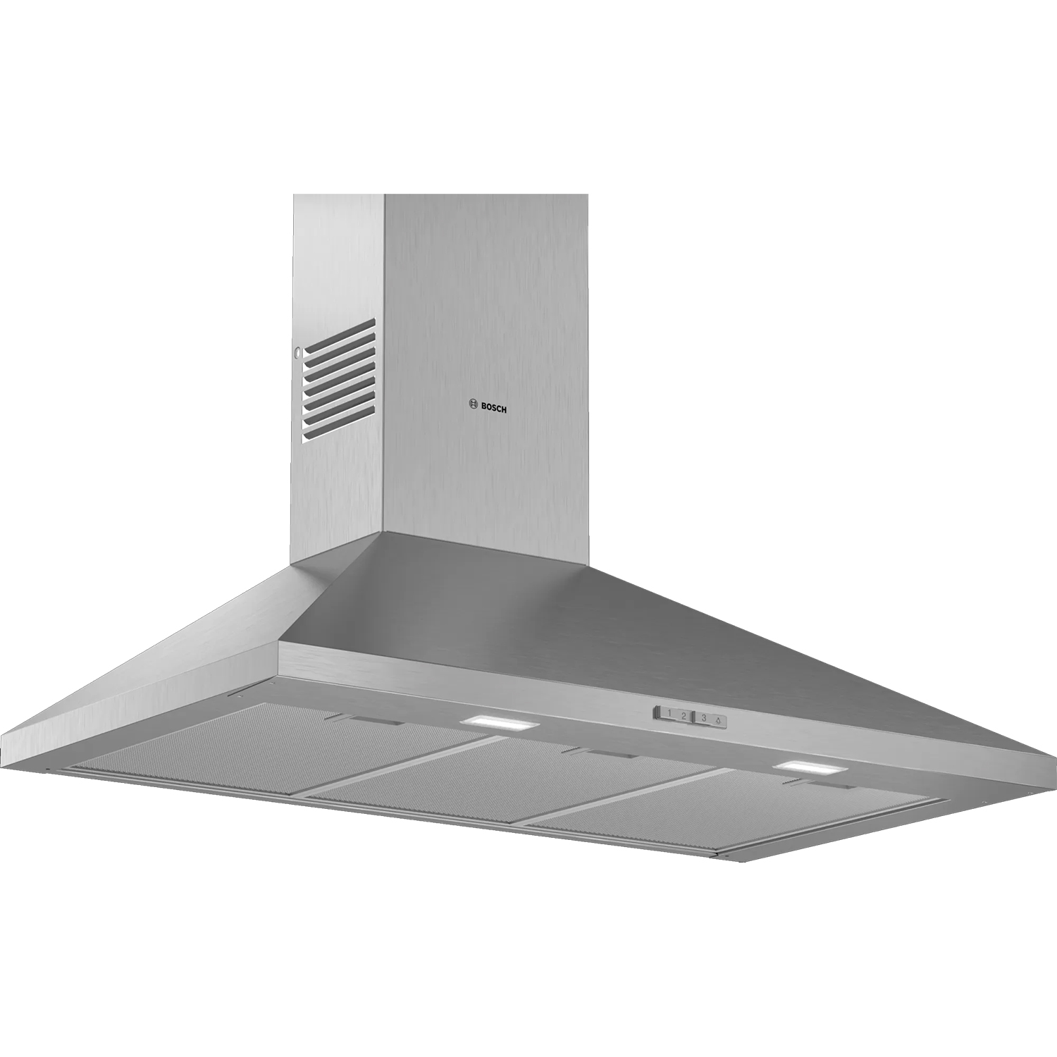 bosch hotte décorative murale 90cm 360m3/h inox dwp94bc50