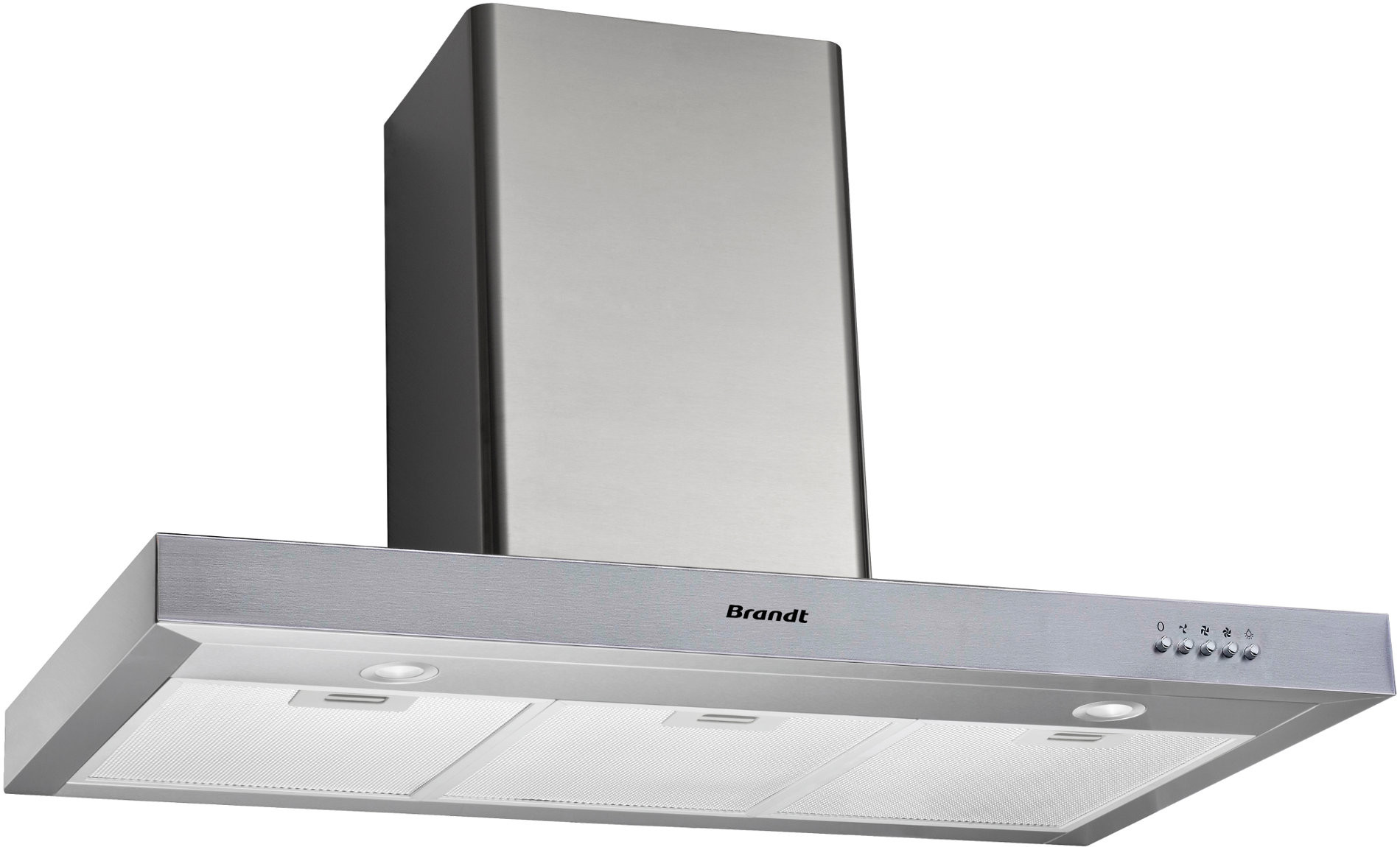 brandt Hotte décorative murale 90cm 617m3/h inox brandt