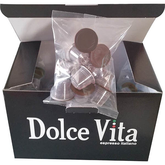 dolce vita Pack de 100 capsules de café compatible nespresso* dolce vita