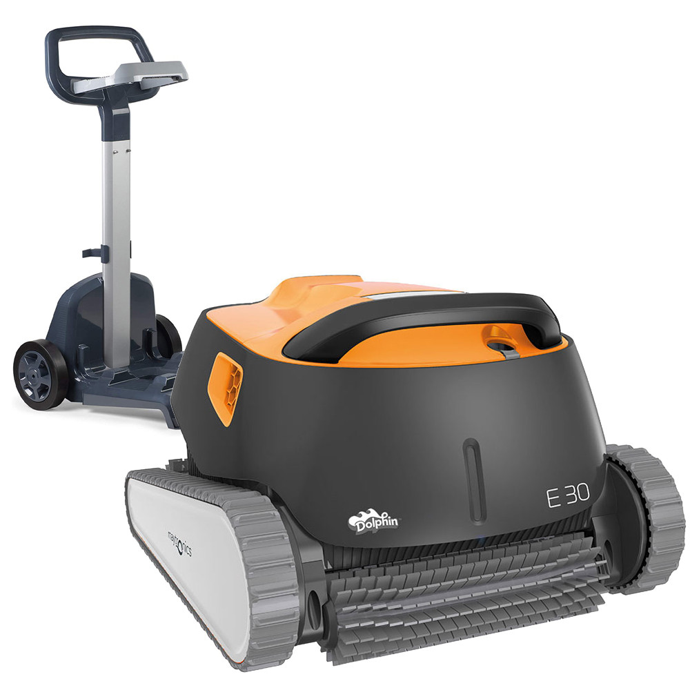 dolphin Robot électrique de piscine fond, parois et ligne d'eau programmable avec chariot dolphin