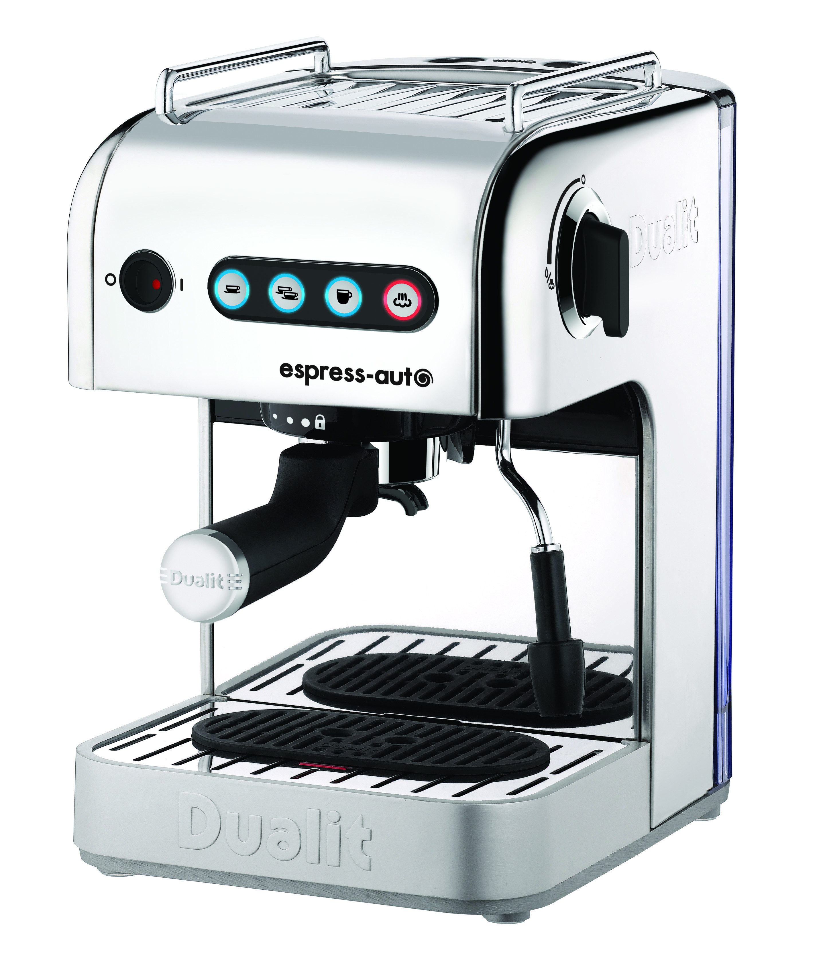 dualit Cafetière expresso automatique compatible capsule nx (nespresso), dosettes ese et café moulu dualit