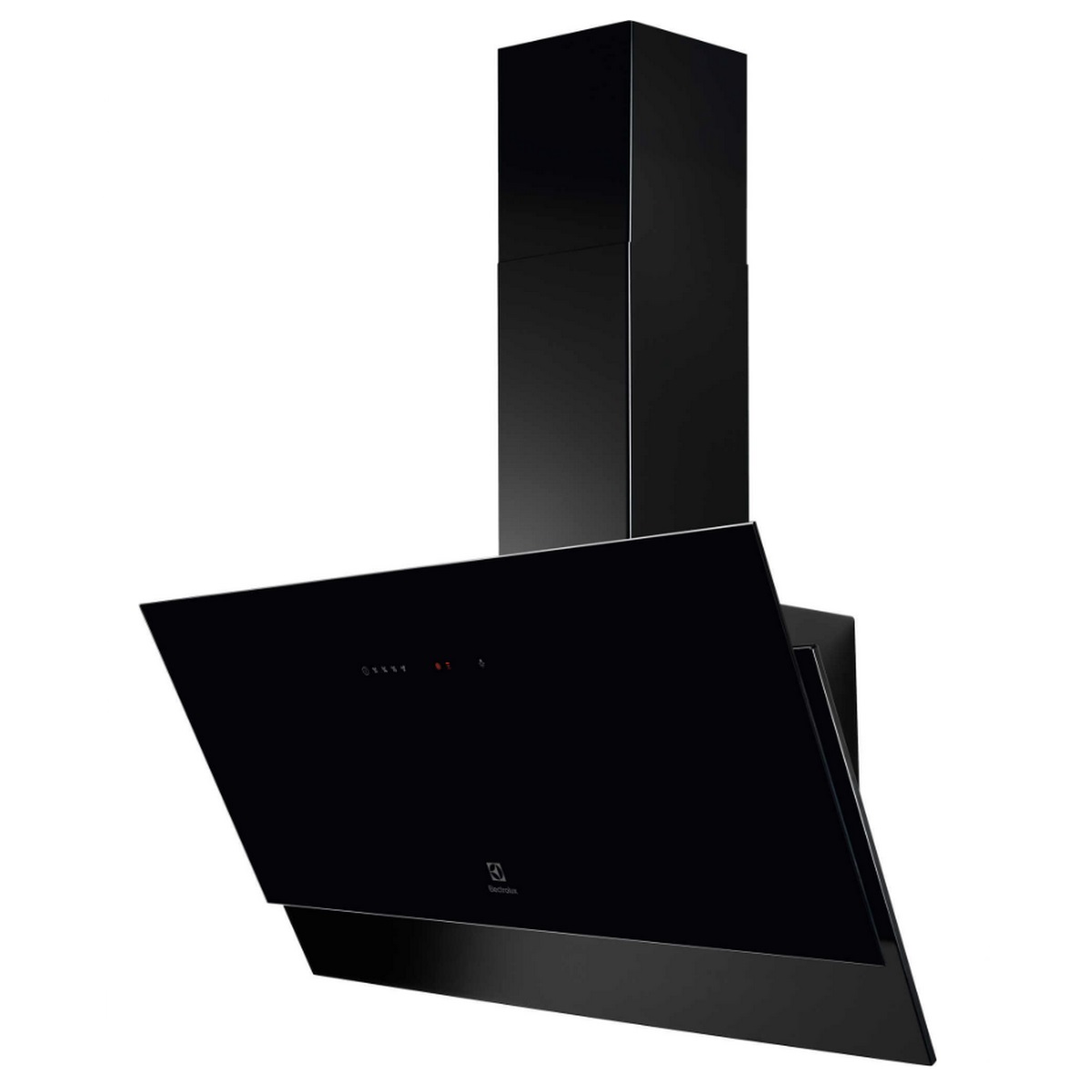 electrolux Hotte décorative inclinée 90cm 460m3/h noir electrolux