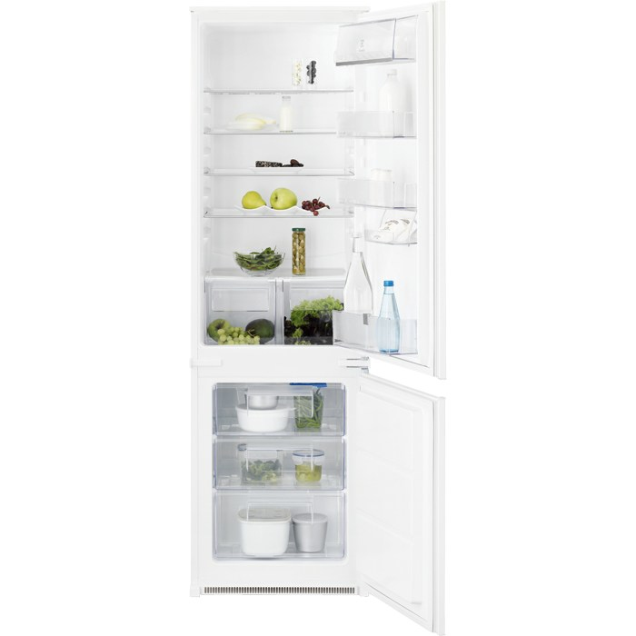 electrolux Réfrigérateur combiné intégrable 54cm 277l a+ statique blanc electrolux