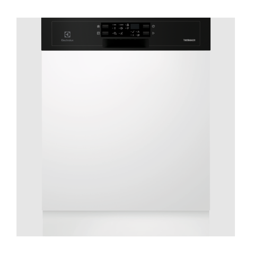 electrolux lave-vaisselle 60cm 13 couverts 44db intégrable avec bandeau noir esi5543lok