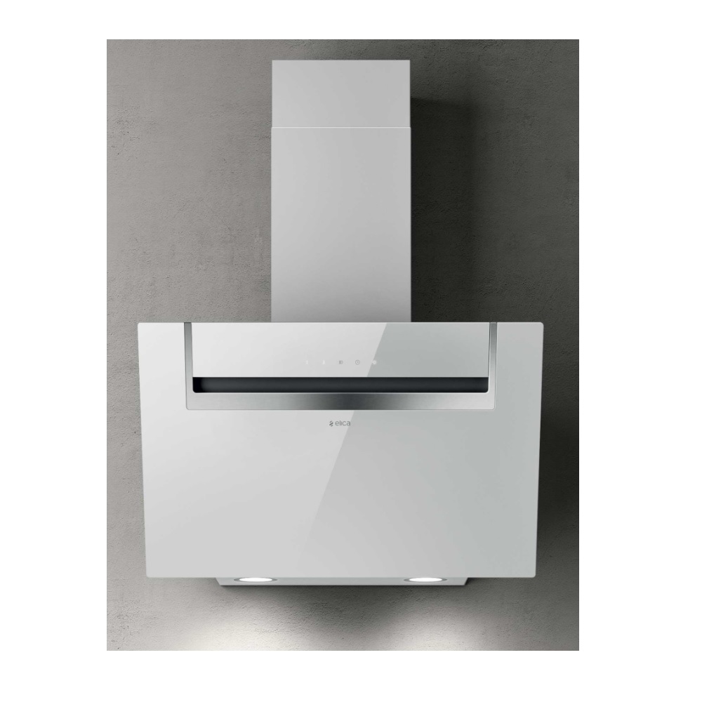 elica Hotte décorative inclinée 60cm 495m3/h blanc elica