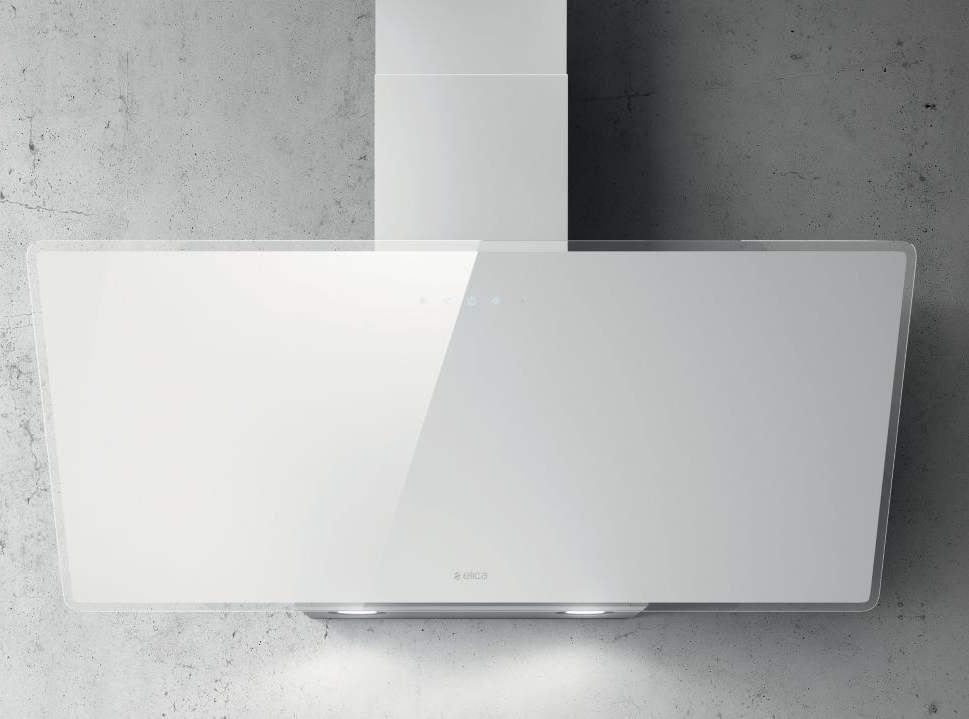 elica Hotte décorative inclinée 90cm 713m3/h blanc elica