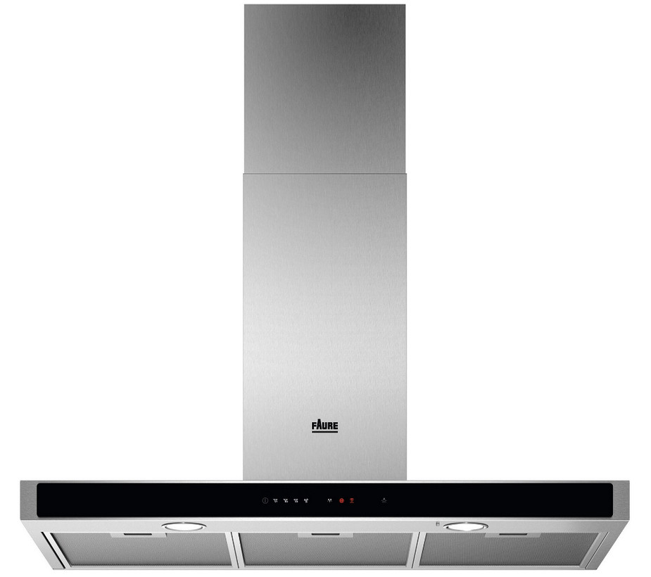 faure Hotte décorative murale 90cm 62db 460m3/h inox faure