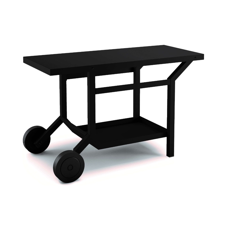 forge adour chariot pour plancha noir tran