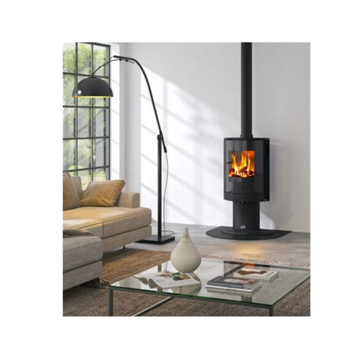 godin Poêle à bois fonte 8kw noir godin