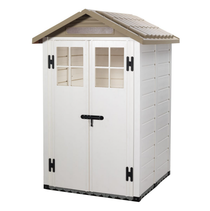 habrita Abri de jardin résine  1,97 m2 beige/marron habrita