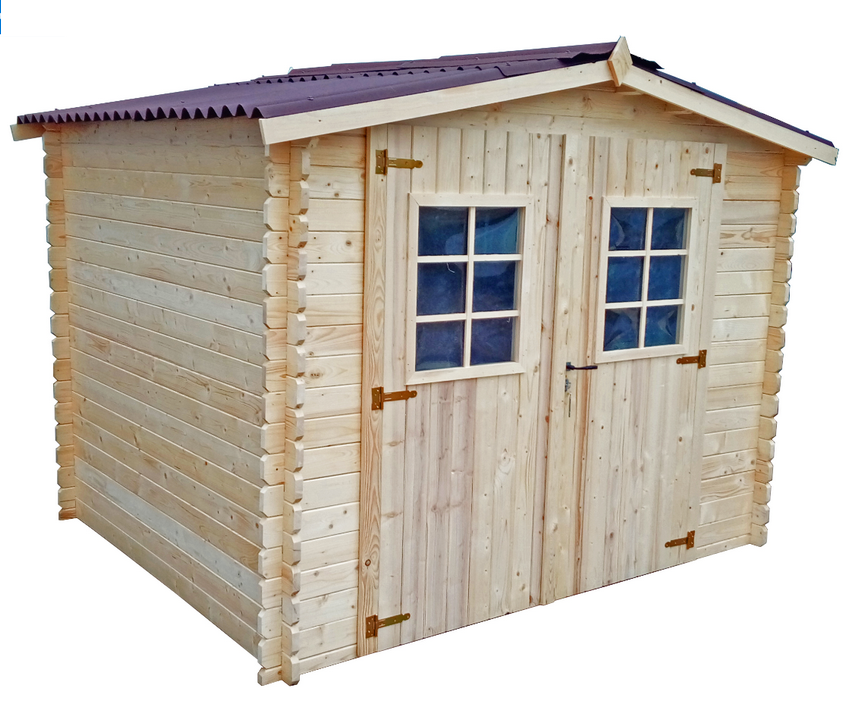 habrita Abri de jardin sans plancher 6.16 m2  bois massif habrita