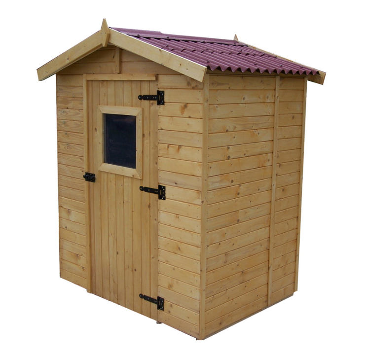 habrita Abri en panneaux avec plancher 2.61 m2 bois naturel habrita