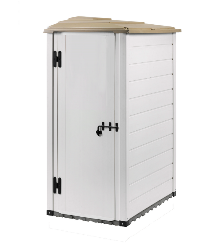 habrita Abri mural résine 1,16 m2 beige/marron habrita