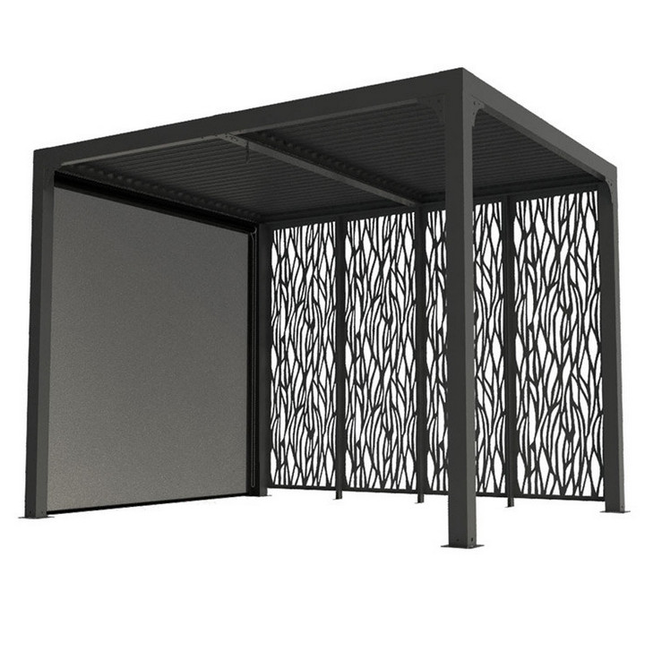habrita Pergola bioclimatique 7.20m² gris anthracite habrita