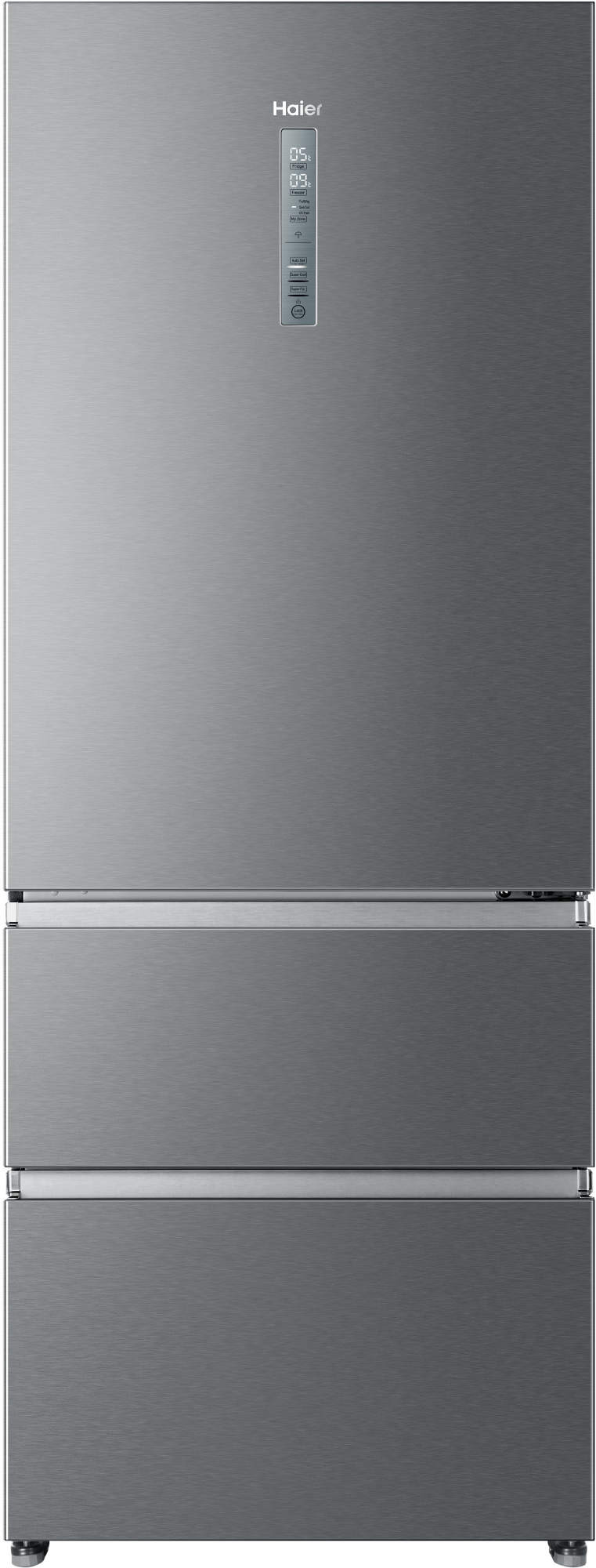haier Réfrigérateur combiné 70cm 431l a++ nofrost platinium haier